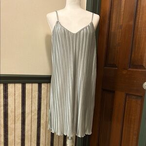 Rachel Zoe Metallic Sage / Blue Dress - Size M
